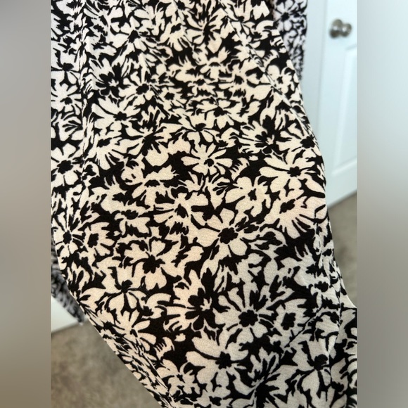 Lark + Grey TIERED RUFFLE MIDI SKIRT w/a side half belt to make a side bow/knot - Picture 7 of 8